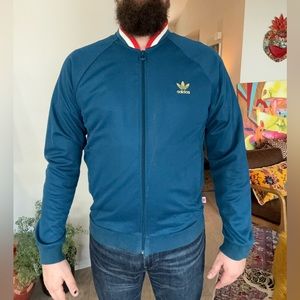 ADIDAS ADICOLOR CLASSICS TRACK JACKET ENGLAND BLUE MENS SIZE XL